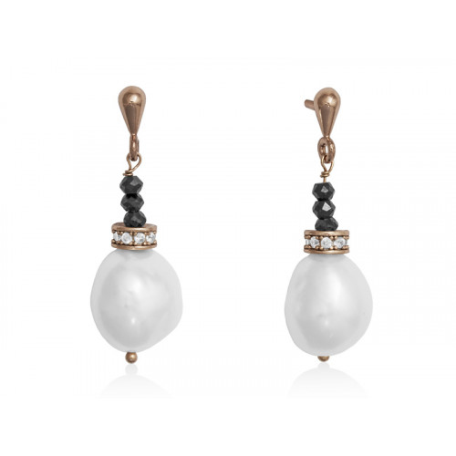 Pendientes Dante en plata Rosa