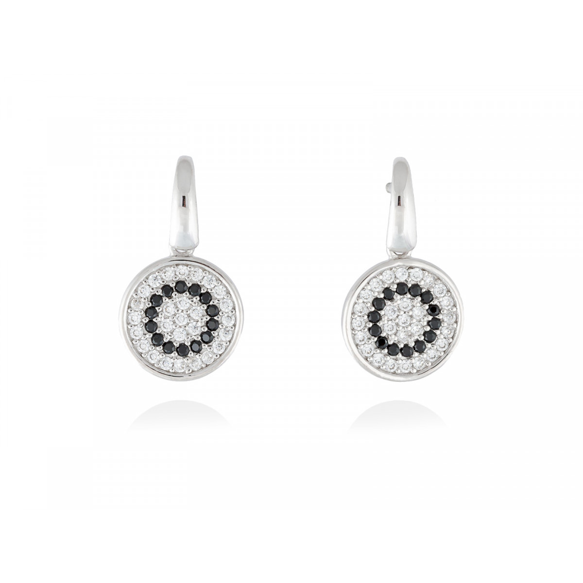 Pendientes Full Moon en plata