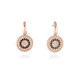 Pendientes Full Moon en plata Rosa