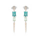Pendientes Mónaco verde