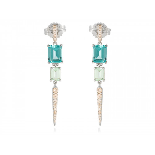 Pendientes Mónaco verde