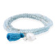 Pulsera ZEN Aguamarina en plata