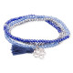Pulsera ZEN azul en plata