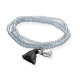 Pulsera ZEN Gris en plata