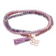 Pulsera ZEN Malva en plata rosa