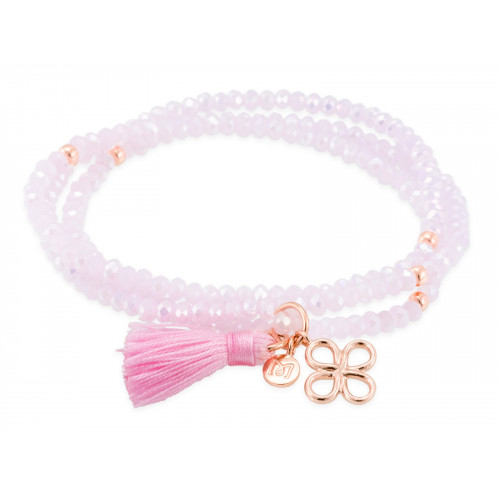 Pulsera ZEN Rosa en plata rosa