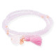 Pulsera ZEN Rosa en plata rosa