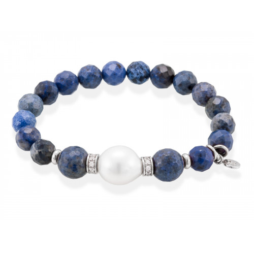 Pulsera CHAKRA Azul en plata