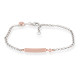 Pulsera Gift en plata rosa