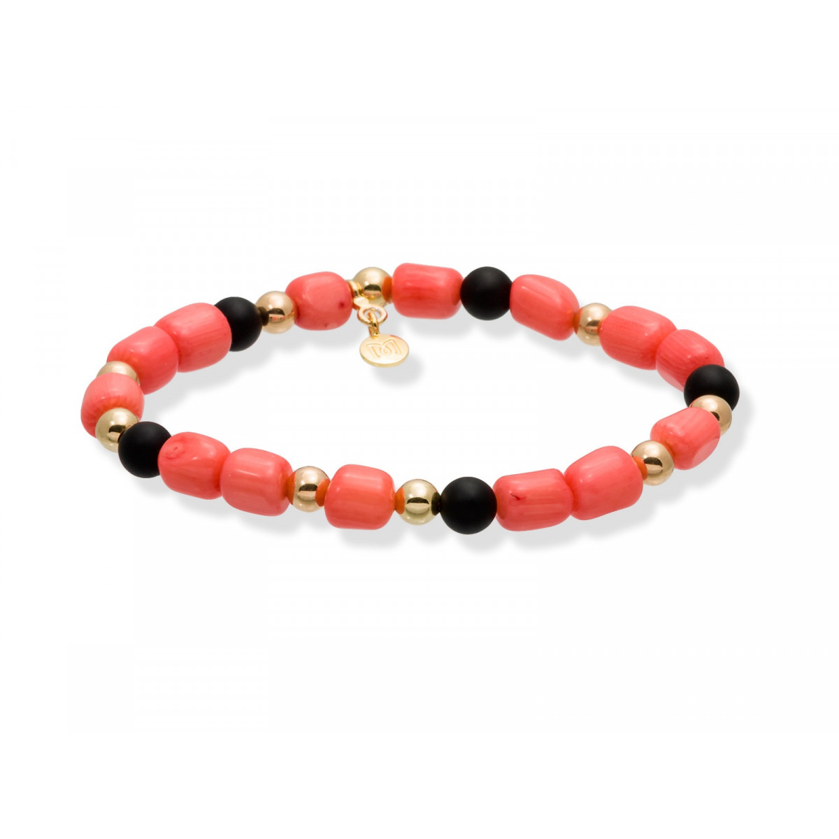 Pulsera MARE Coral en plata dorada