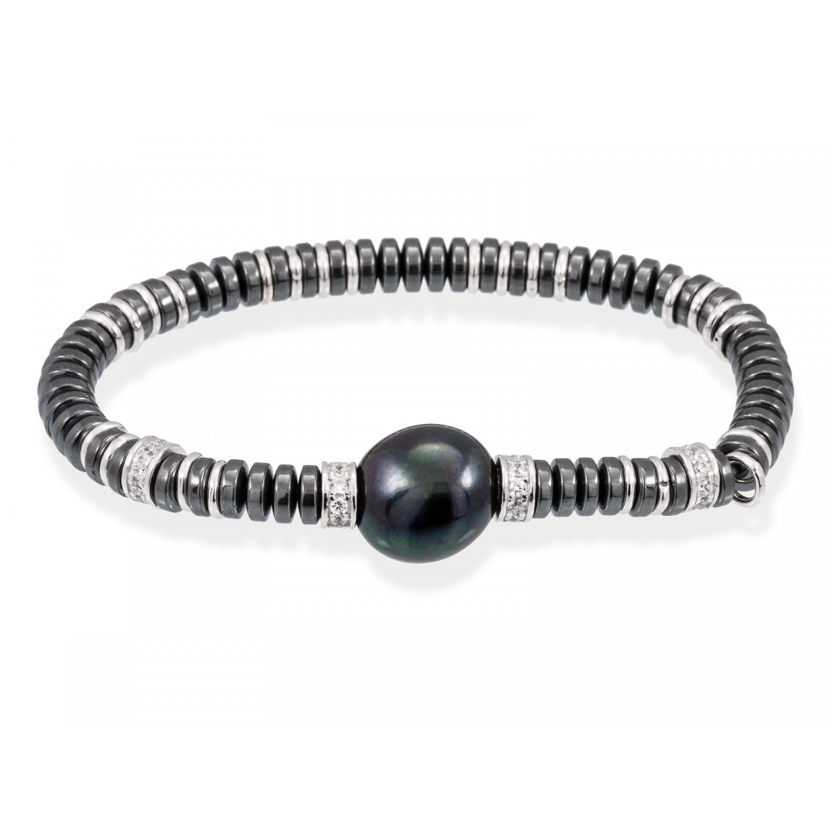 Pulsera Matt Perla en plata