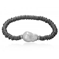 Pulsera Siena en plata negra
