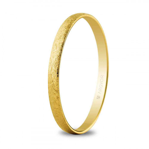 Alianza de boda oro efecto hielo