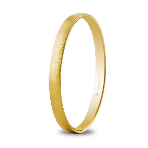 Alianza de boda oro satinada