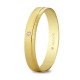 Alianza oro amarillo diamante