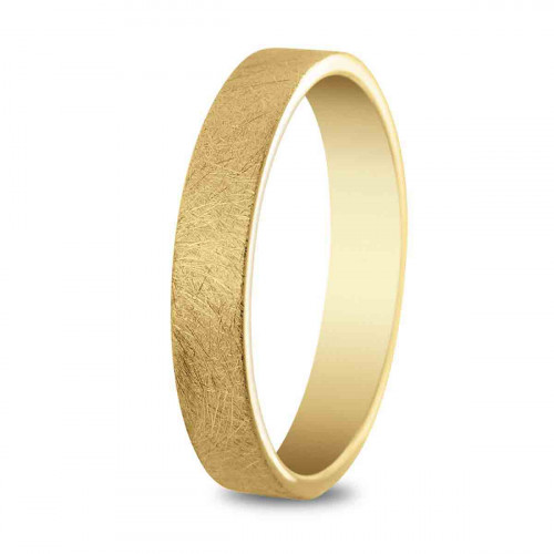 Alianza de boda oro efecto hielo