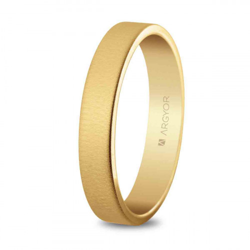 Alianza de boda oro texturizada