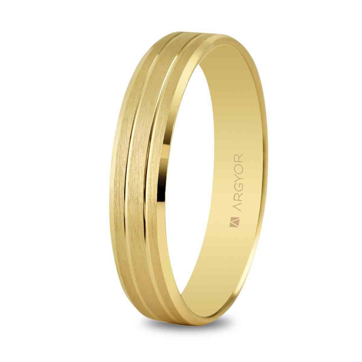 Alianza de boda oro 4mm