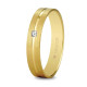Alianza oro con diamante