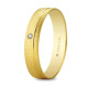 Alianza oro con diamante