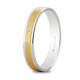 Alianza oro bicolor con diamante