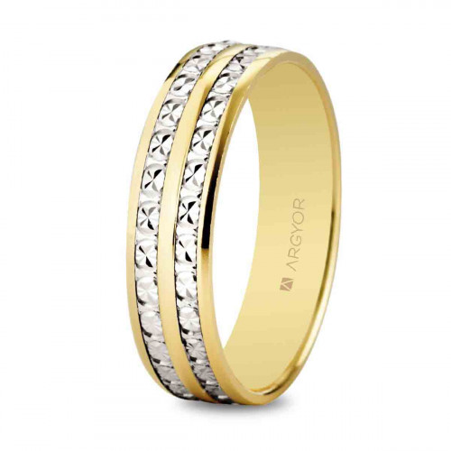 Alianza oro bicolor
