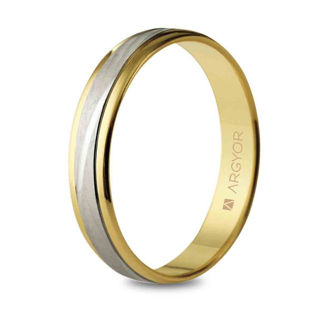 Alianza oro bicolor