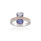 Anillo Mirrow Azul en plata