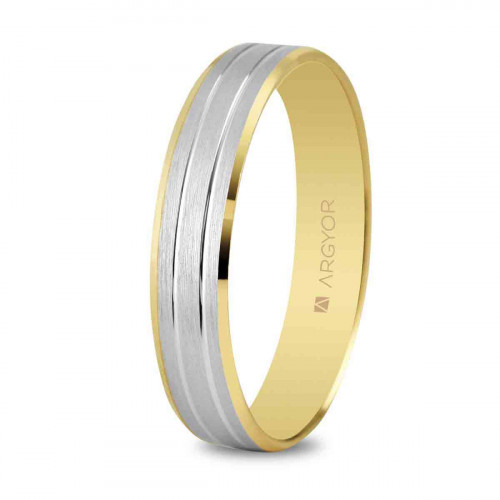 Alianza oro bicolor