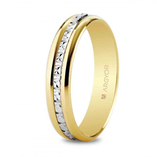 Alianza oro bicolor