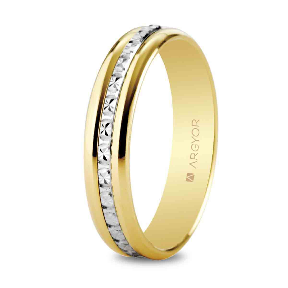 Alianza oro bicolor
