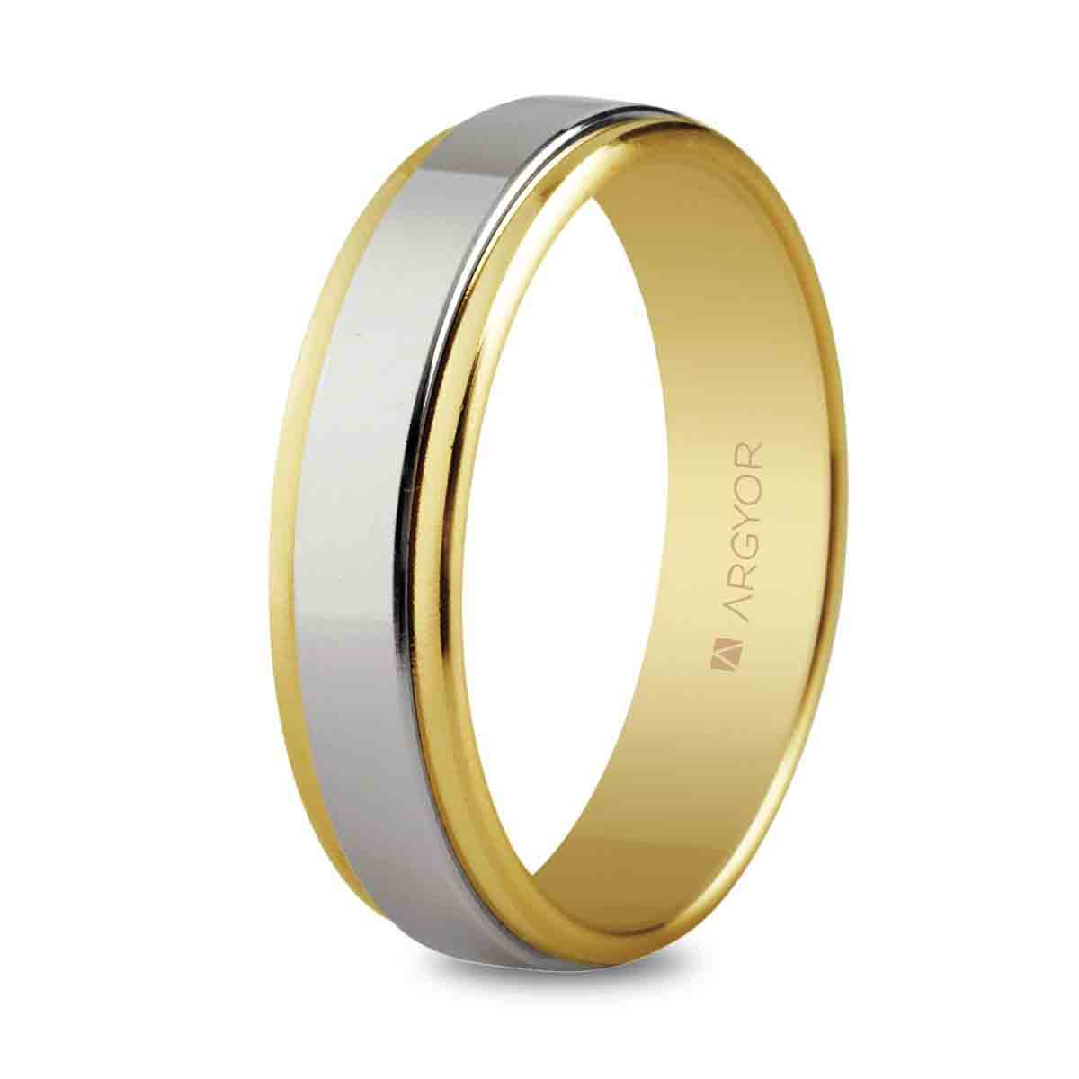 Alianza oro bicolor