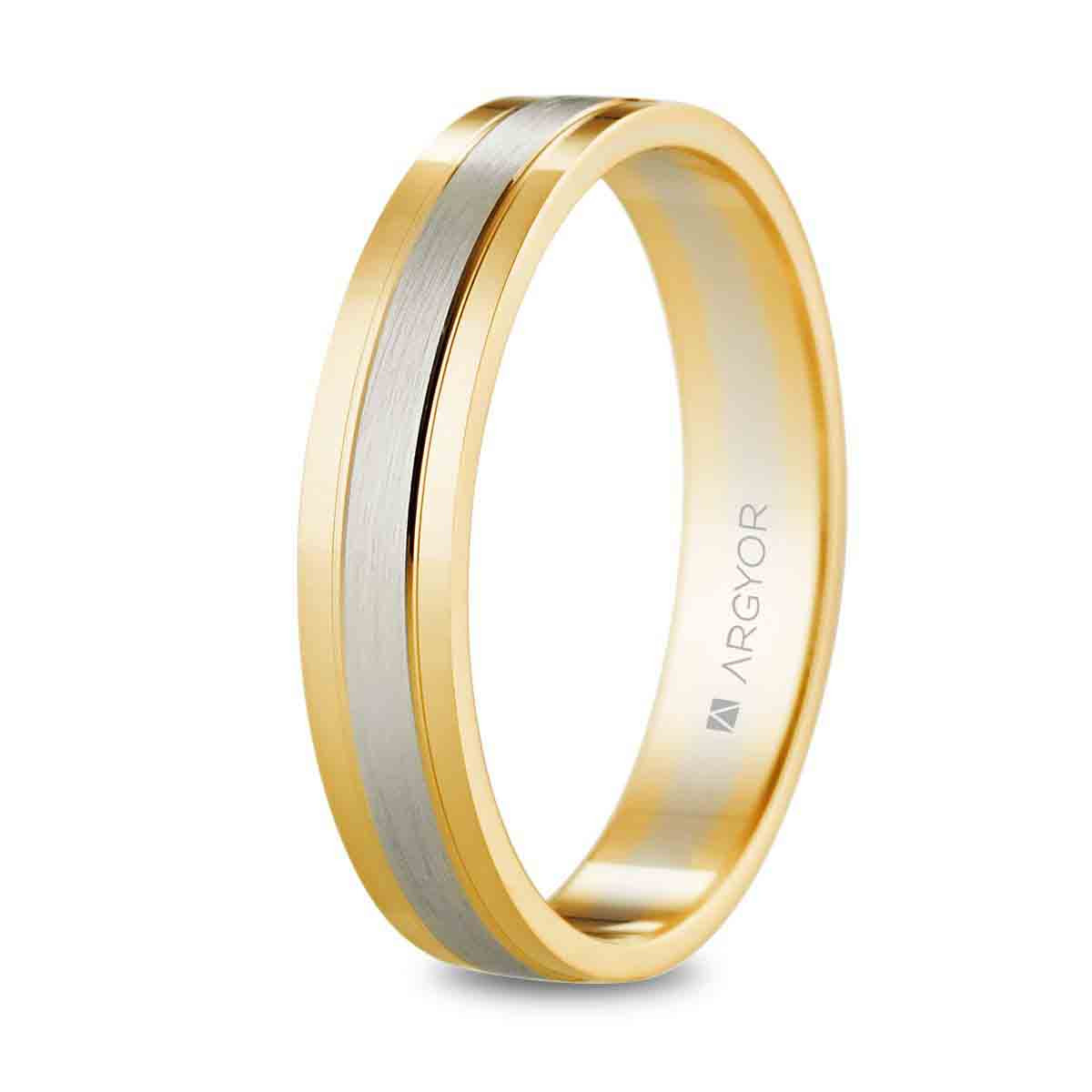 Alianza oro bicolor
