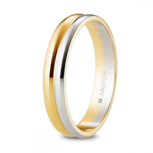Alianza oro bicolor