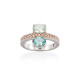 Anillo Mirrow verde en plata