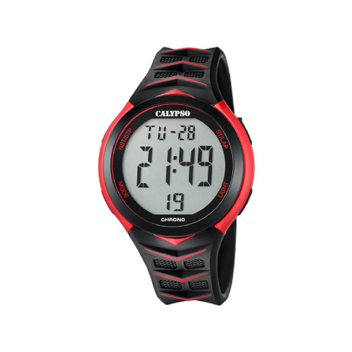 RELOJ CALYPSO NEGRO/ROJO