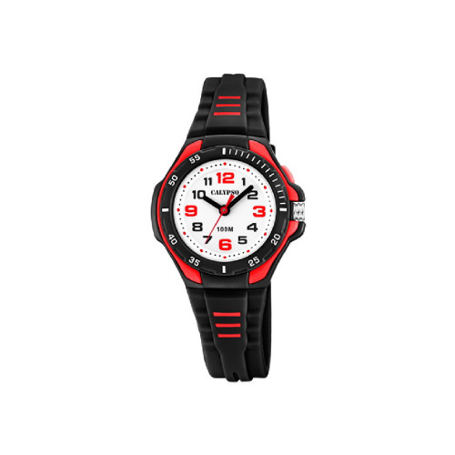 RELOJ CALYPSO NEGRO/ROJO