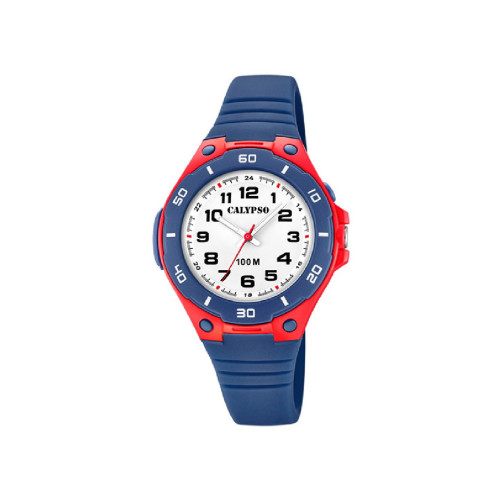 RELOJ CALYPSO AZUL/ROJO