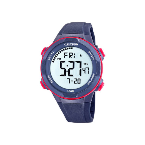 RELOJ CALYPSO AZUL/ROJO