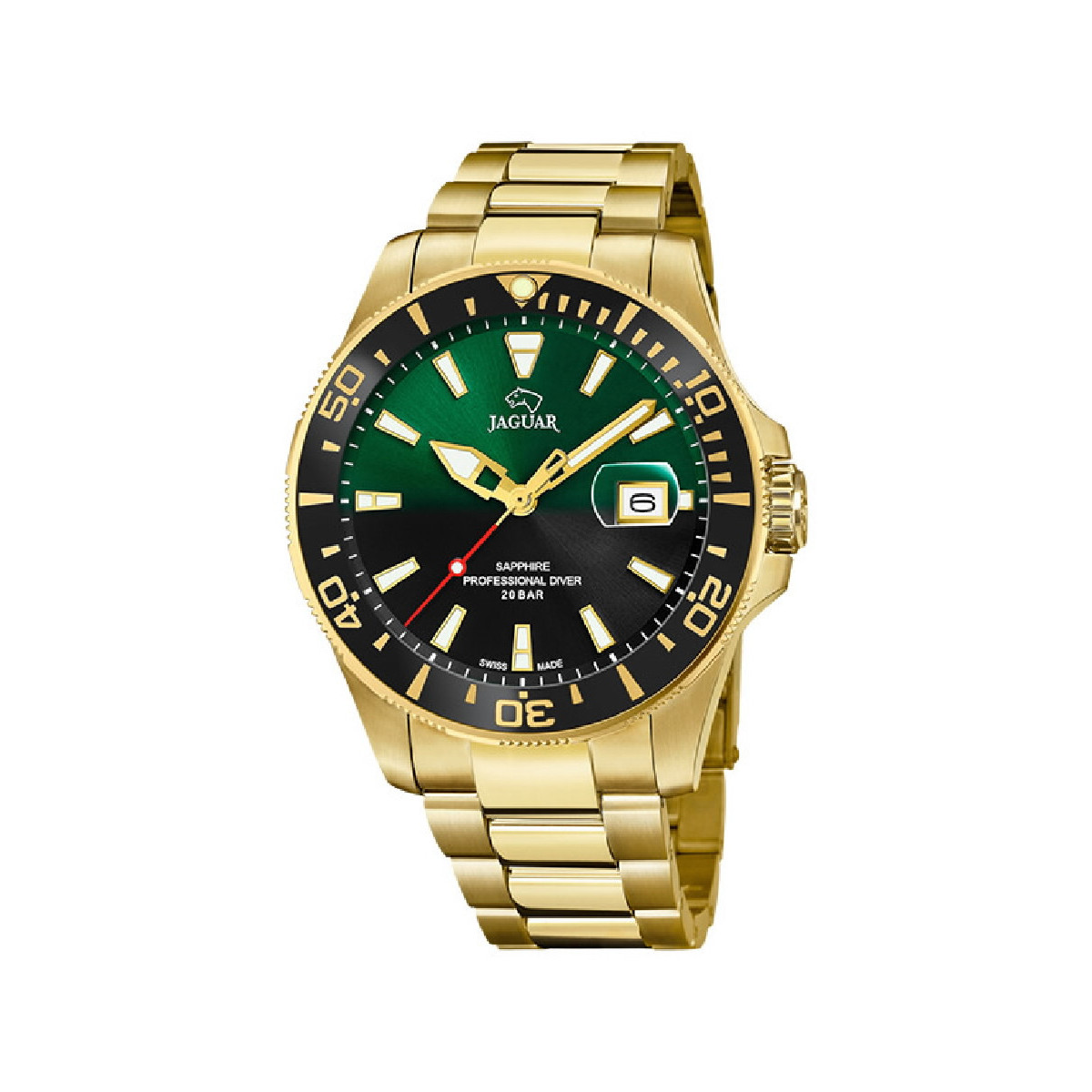RELOJ JAGUAR VERDE/NEGRO