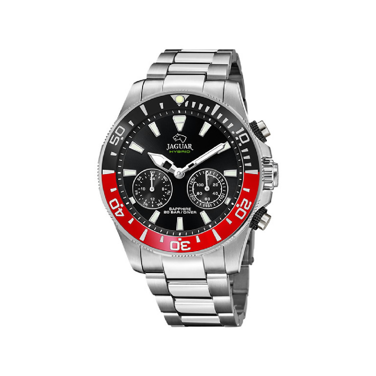RELOJ JAGUAR NEGRO/ROJO