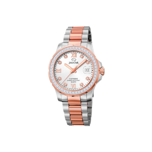RELOJ JAGUAR PLATEADO/ROSADO