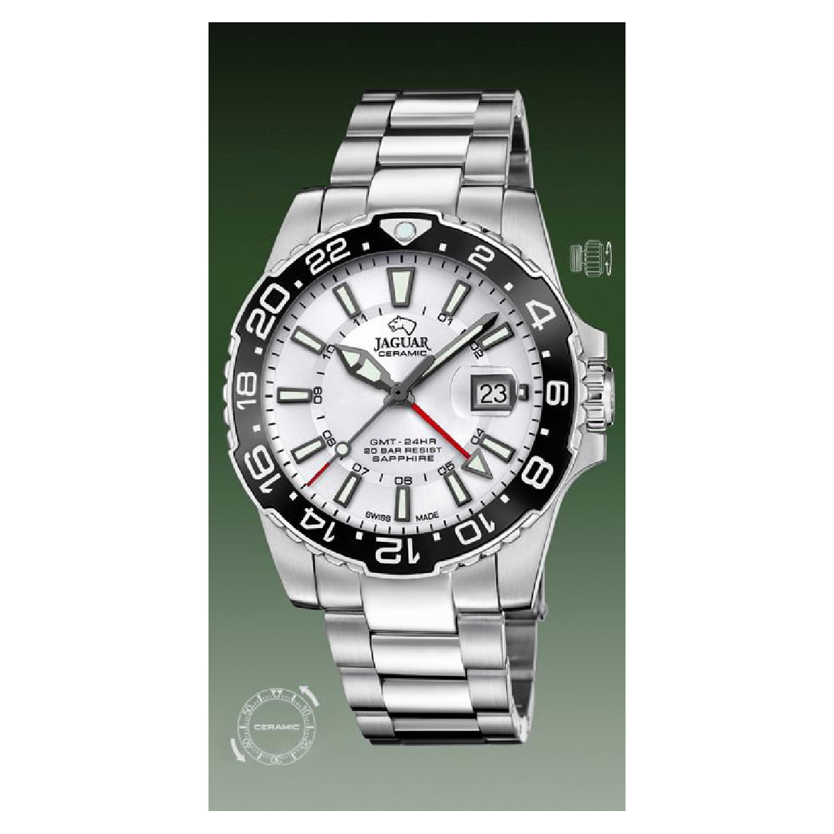 RELOJ JAGUAR SWISS BLANCO