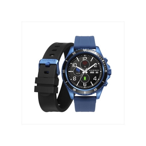 RELOJ SMART ACERO IP AZUL CORREA SR