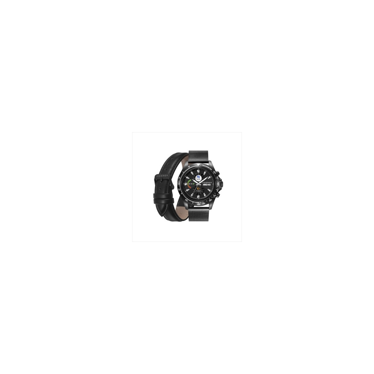 RELOJ SMART ACERO IP NEGRO BRAZALET