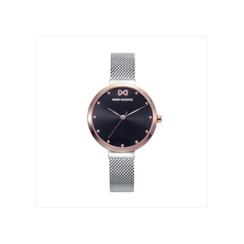 RELOJ ACERO IP ROSA BRAZALETE SRA MM