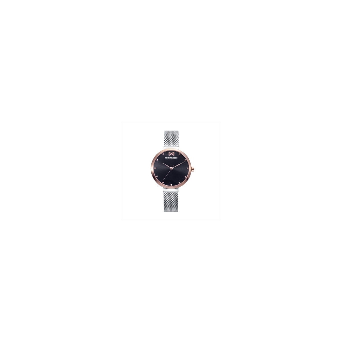 RELOJ ACERO IP ROSA BRAZALETE SRA MM