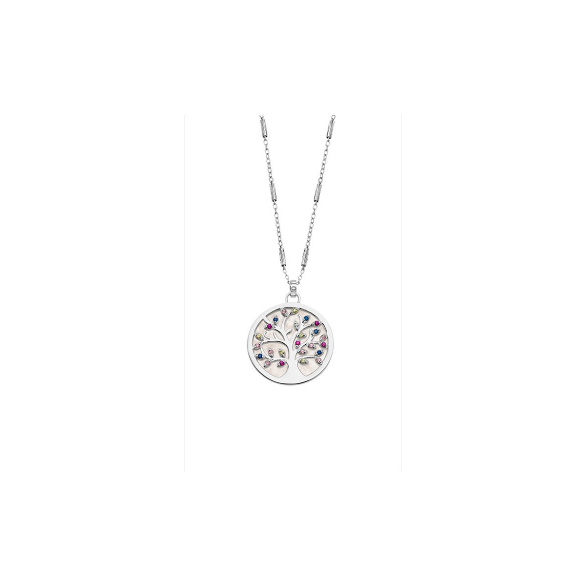 LOTUS SILVER COLLAR SRA.ARBOL.COLORIDO