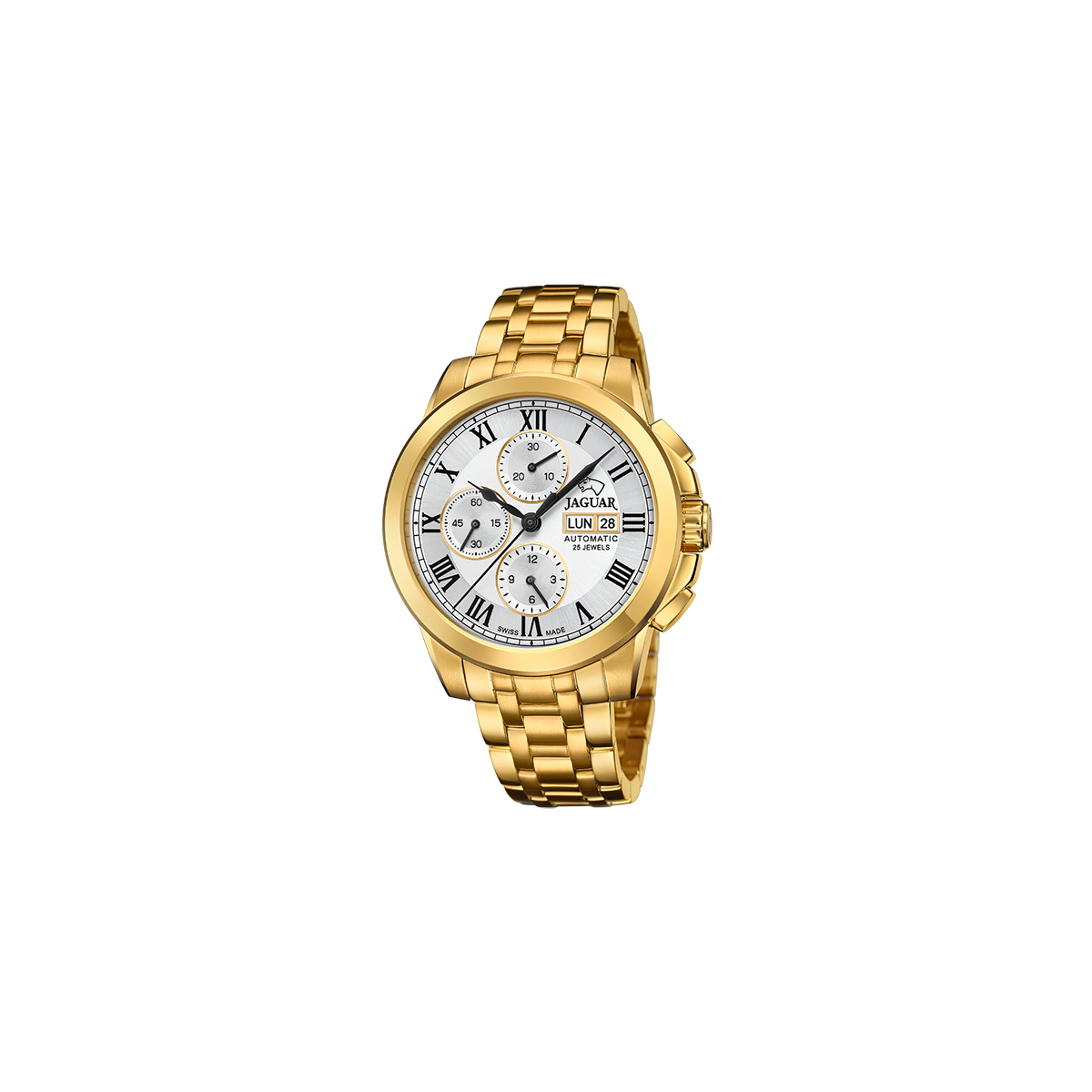RELOJ JAGUAR DORADO/PLATEADO