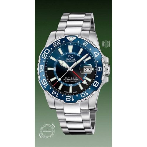 RELOJ JAGUAR SWISS AZUL/NEGRO